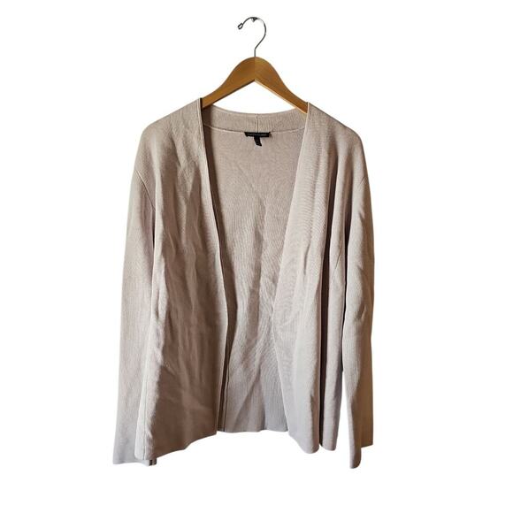 Eileen Fisher sz medium light lavender silk organic cotton blend cardigan - Picture 2 of 7